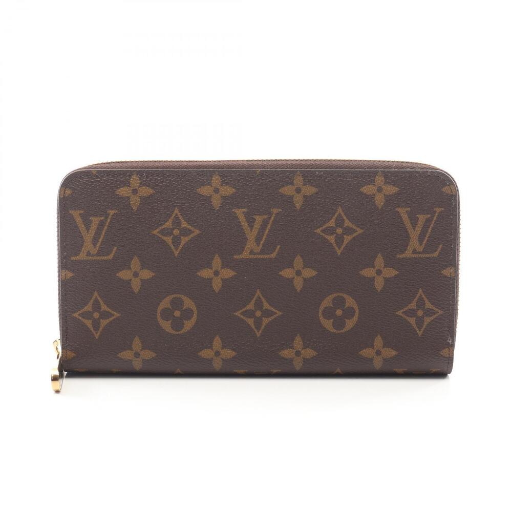 Louis Vuitton Zippy Wallet Round Long Canvas Monogram Misty Lilac Brown